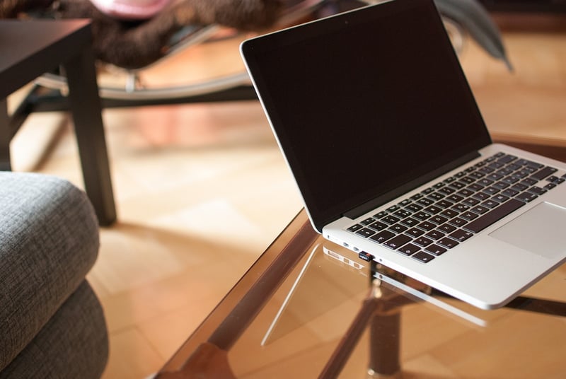 Person working on laptop