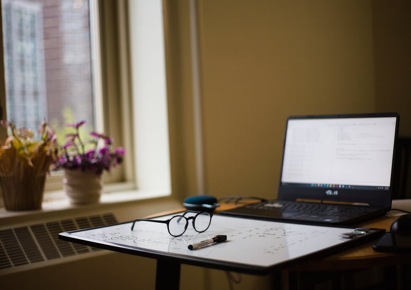 Person using laptop